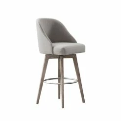 Brand new 🔥 Madison Park Walsh Upholstered Bar Stool With 360 Degree Swivel Seat Sand 🔔 -Madison Park Sales unnamed file 1834