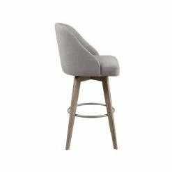 Brand new 🔥 Madison Park Walsh Upholstered Bar Stool With 360 Degree Swivel Seat Sand 🔔 -Madison Park Sales unnamed file 1835