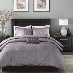 Best reviews of ⭐ Madison Park Morris Purple Duvet Cover Set 🎁