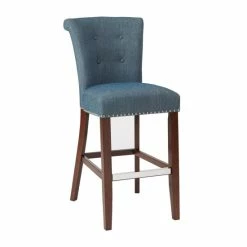 Promo ✔️ Madison Park Weldon Blue 30-Inch Bar Stool ✨ -Madison Park Sales unnamed file 1909