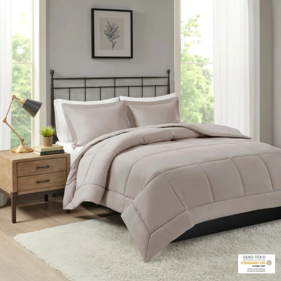 Wholesale ๐ Madison Park Belford Microcell Down Alternative Comforter Set Grey ๐ 10 Wholesale ๐ Madison Park Belford Microcell Down Alternative Comforter Set Grey ๐ - Image 8