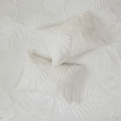 Deals ❤️ Madison Park Osanna White Tufted Cotton Chenille Palm Duvet Cover Set 👏 -Madison Park Sales unnamed file 1954