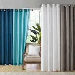 Brand new 😀 Madison Park Mission Solid 3M Scotchgard Outdoor Curtain Panel Taupe 👏