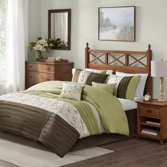 Best reviews of ✔️ Madison Park Estella Green 7-piece Comforter Set 😀 4 Best reviews of ✔️ Madison Park Estella Green 7-piece Comforter Set 😀 - Image 2