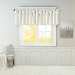 Wholesale 😉 Madison Park Natalie Lightweight Faux Silk Valance With Beads - 50x26" Pewter 😀 -Madison Park Sales unnamed file 2038
