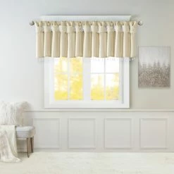 Wholesale 😉 Madison Park Natalie Lightweight Faux Silk Valance With Beads - 50x26" Pewter 😀 -Madison Park Sales unnamed file 2039
