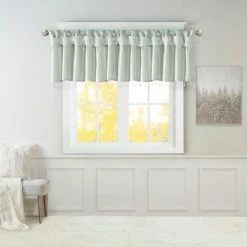 Wholesale 😉 Madison Park Natalie Lightweight Faux Silk Valance With Beads - 50x26" Pewter 😀 -Madison Park Sales unnamed file 2040