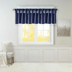 Wholesale 😉 Madison Park Natalie Lightweight Faux Silk Valance With Beads - 50x26" Pewter 😀 -Madison Park Sales unnamed file 2043