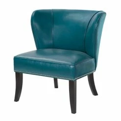 Cheapest 🥰 Madison Park Sheldon Blue Concave Back Armless Chair ⭐ -Madison Park Sales unnamed file 2045