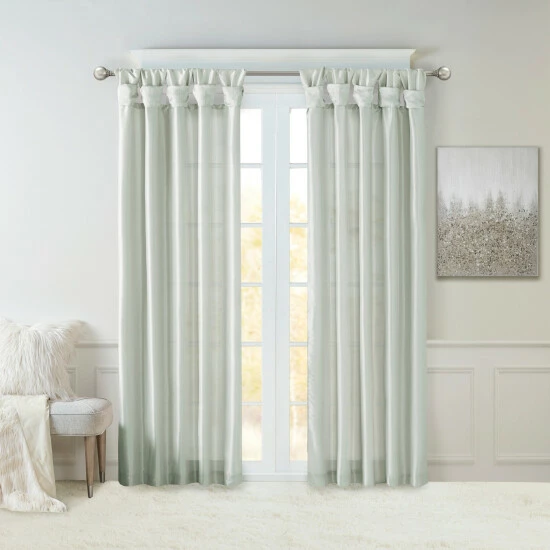 Brand new ๐ฅฐ Madison Park Natalie Twisted Tab Lined Single Curtain Panel Silver ๐ 3 Brand new ๐ฅฐ Madison Park Natalie Twisted Tab Lined Single Curtain Panel Silver ๐ - Image 2