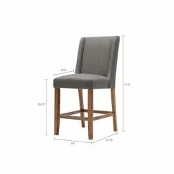 Coupon 🎁 Madison Park Victor Grey Wing Counter Stool - 19"w X 24.75"d X 41.5"h 👍 -Madison Park Sales unnamed file 2105