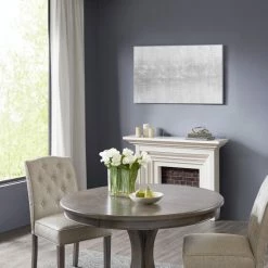 Alternative view of Buy ⭐ Madison Park Silver Trellis Heavy Textured Canvas With Glitter Embellishment ✨