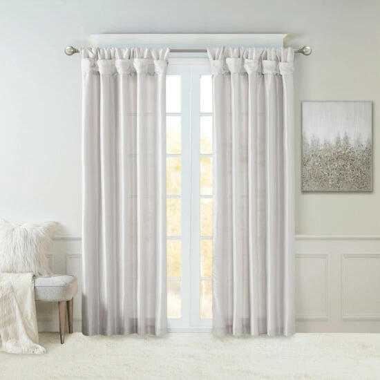 Brand new ๐ฅฐ Madison Park Natalie Twisted Tab Lined Single Curtain Panel Silver ๐ 11 Brand new ๐ฅฐ Madison Park Natalie Twisted Tab Lined Single Curtain Panel Silver ๐ - Image 10