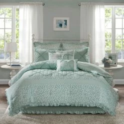 Best deal π Madison Park Heidi Quilted Cotton Comforter Set Seafoam π