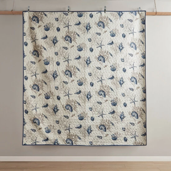 Discount ✨ Madison Park Nantucket Blue Microfiber Brushed Printed Coverlet Set 😀 6 Discount ✨ Madison Park Nantucket Blue Microfiber Brushed Printed Coverlet Set 😀 - Image 4