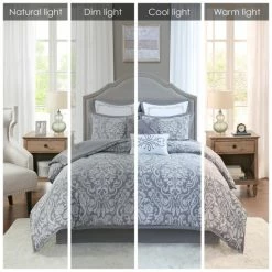 Cheapest 💯 Madison Park Audrey Gray 8 Piece Jacquard Comforter Set 🔥 -Madison Park Sales unnamed file 2184