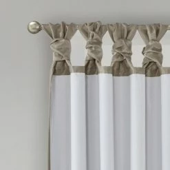 Promo 🔔 Madison Park Natalie Twist Tab Total Blackout Window Curtain White ⌛ -Madison Park Sales unnamed file 2193