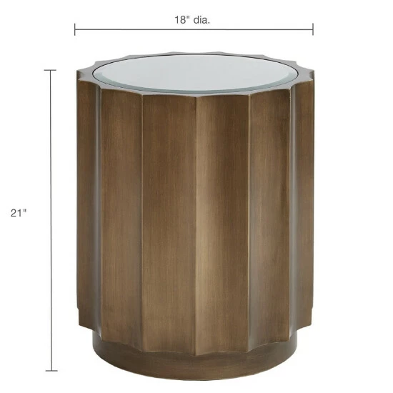Outlet โญ Madison Park Ortega Bronze Round Accent Table ๐ 7 Outlet โญ Madison Park Ortega Bronze Round Accent Table ๐ - Image 5