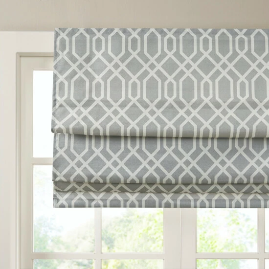 Cheapest ๐ Madison Park Tatum Printed Ogee Texture Light Filtering Cordless Roman Shade White ๐ 4 Cheapest ๐ Madison Park Tatum Printed Ogee Texture Light Filtering Cordless Roman Shade White ๐ - Image 2