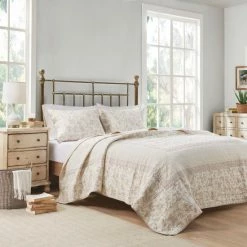 New 👍 Madison Park Kellen Reversible Cotton Coverlet Set Cream/blush 🤩 -Madison Park Sales unnamed file 2241