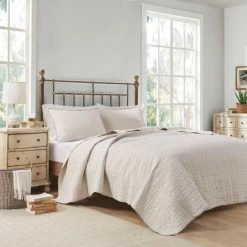 New 👍 Madison Park Kellen Reversible Cotton Coverlet Set Cream/blush 🤩 -Madison Park Sales unnamed file 2242