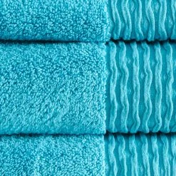 Wholesale 🎉 Madison Park Aer Jacquard Wavy Border Zero Twist Antimicrobial Cotton Towel Set White 😍 -Madison Park Sales unnamed file 2252