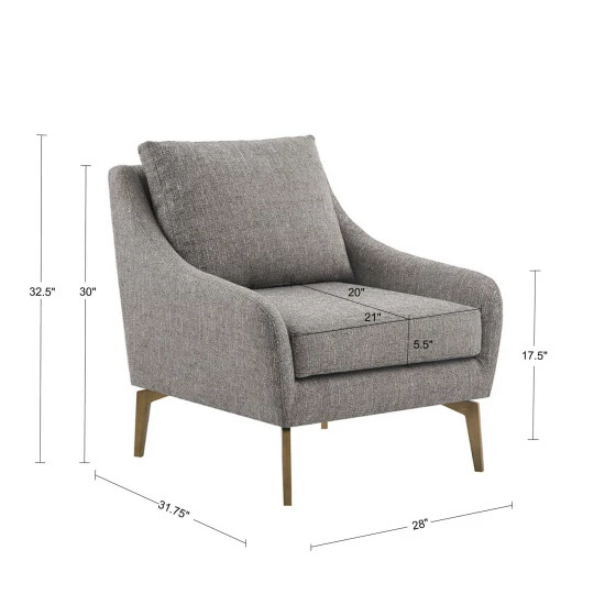 Coupon 🔔 Madison Park Arlene Brown Accent Chair ⭐ 4 Coupon 🔔 Madison Park Arlene Brown Accent Chair ⭐ - Image 2