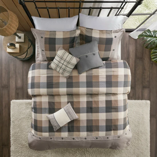 Coupon ⭐ Madison Park Pioneer 7-piece Herringbone Comforter Set Red 👏 4 Coupon ⭐ Madison Park Pioneer 7-piece Herringbone Comforter Set Red 👏 - Image 2
