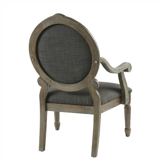 Cheapest 🥰 Madison Park Cole Grey Exposed Wood Arm Chair 😀 7 Cheapest 🥰 Madison Park Cole Grey Exposed Wood Arm Chair 😀 - Image 5