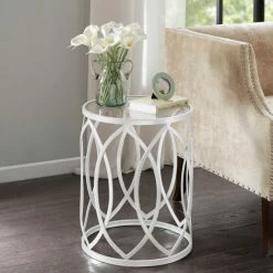 Top 10 🎉 Madison Park Coen Metal Eyelet Accent Drum Table Grey 😉 -Madison Park Sales unnamed file 2324