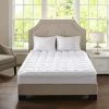 Promo 🎉 Madison Park Heavenly Soft Overfilled Plush Down Alt. Waterproof Mattress Pad - White ✔️