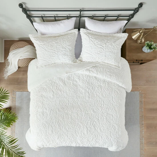 Coupon 👍 Madison Park Albany Ultra Plush Ivory Comforter Set 🎁 5 Coupon 👍 Madison Park Albany Ultra Plush Ivory Comforter Set 🎁 - Image 3