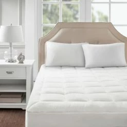 Promo 🎉 Madison Park Heavenly Soft Overfilled Plush Down Alt. Waterproof Mattress Pad - White ✔️ -Madison Park Sales unnamed file 239