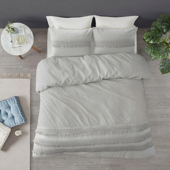 Top 10 ๐งจ Madison Park Joelie Cotton Seersucker Duvet Cover Set Ivory ๐ 9 Top 10 ๐งจ Madison Park Joelie Cotton Seersucker Duvet Cover Set Ivory ๐ - Image 7