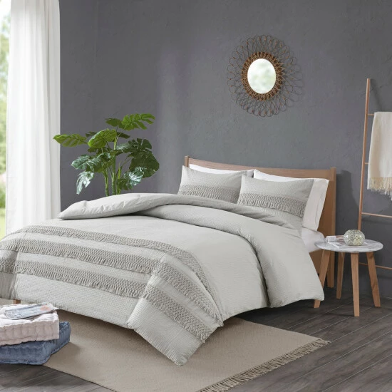 Top 10 ๐งจ Madison Park Joelie Cotton Seersucker Duvet Cover Set Ivory ๐ 12 Top 10 ๐งจ Madison Park Joelie Cotton Seersucker Duvet Cover Set Ivory ๐ - Image 10