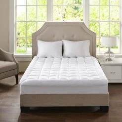Promo 🎉 Madison Park Heavenly Soft Overfilled Plush Down Alt. Waterproof Mattress Pad - White ✔️ -Madison Park Sales unnamed file 243