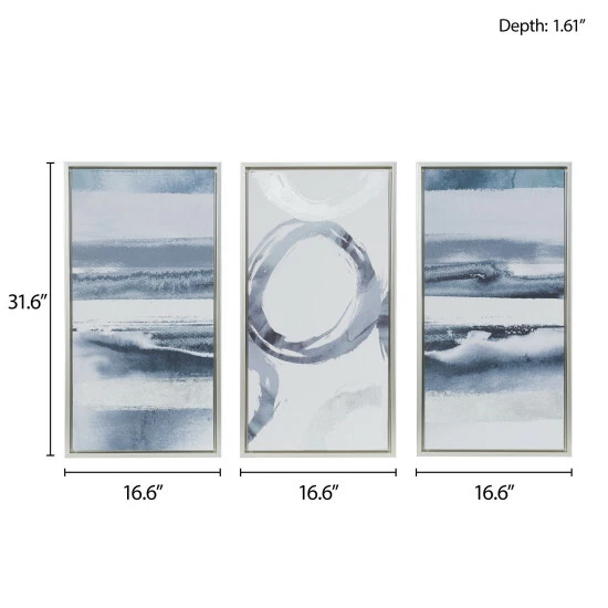 Best Pirce โญ Madison Park Grey Surrounding Printed Frame Canvas With Gel ๐งฅ Coat And Silver Foil 3 Piece Set ๐ฏ 10 Best Pirce โญ Madison Park Grey Surrounding Printed Frame Canvas With Gel ๐งฅ Coat And Silver Foil 3 Piece Set ๐ฏ - Image 8