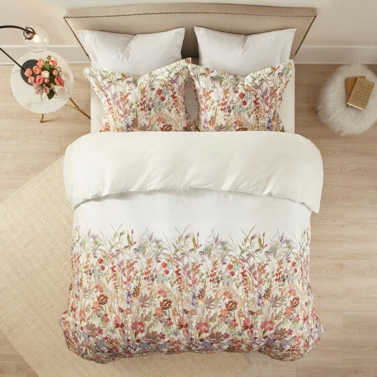 Hot Sale ✨ Madison Park Fiona Cotton Printed Duvet Cover Set 🔔 3 Hot Sale ✨ Madison Park Fiona Cotton Printed Duvet Cover Set 🔔