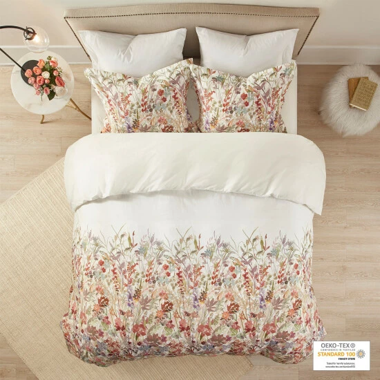 Hot Sale ✨ Madison Park Fiona Cotton Printed Duvet Cover Set 🔔 4 Hot Sale ✨ Madison Park Fiona Cotton Printed Duvet Cover Set 🔔 - Image 2