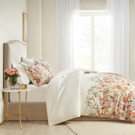 Hot Sale ✨ Madison Park Fiona Cotton Printed Duvet Cover Set 🔔 11 Hot Sale ✨ Madison Park Fiona Cotton Printed Duvet Cover Set 🔔 - Image 9