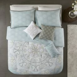 Brand new 🔥 Madison Park Joanna Seafoam Cotton Sateen 7-piece Comforter Set 🔥 13 Brand new 🔥 Madison Park Joanna Seafoam Cotton Sateen 7-piece Comforter Set 🔥 -Madison Park Sales unnamed file 2525