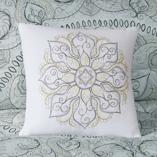 Brand new 🔥 Madison Park Joanna Seafoam Cotton Sateen 7-piece Comforter Set 🔥 8 Brand new 🔥 Madison Park Joanna Seafoam Cotton Sateen 7-piece Comforter Set 🔥 - Image 6