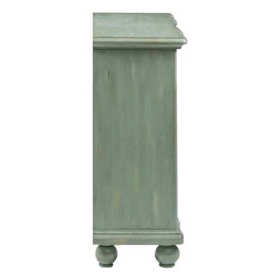 New ๐ Madison Park Scripta Green Bun Foot 3-drawer Chest ๐ 8 New ๐ Madison Park Scripta Green Bun Foot 3-drawer Chest ๐ - Image 6