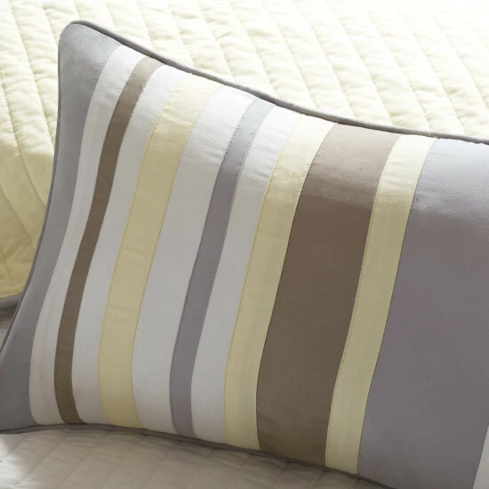 Hot Sale ✔️ Madison Park Jocelyn Yellow Channel Quilted Coverlet Set 💯 8 Hot Sale ✔️ Madison Park Jocelyn Yellow Channel Quilted Coverlet Set 💯 - Image 6