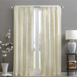 Top 10 😉 Madison Park Iris Embroidered Diamond Sheer Single Curtain Panel White/grey 👍 -Madison Park Sales unnamed file 2592