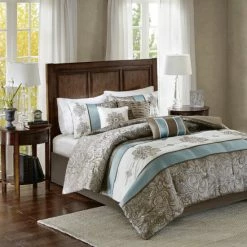 Top 10 ✨ Madison Park Lorraine Blue Jacquard 7-Piece Comforter Set 🎉 -Madison Park Sales unnamed file 2629
