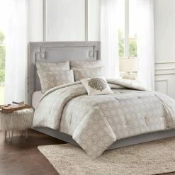 Coupon 🔥 Madison Park Edna 6 Piece Embroidered Cotton Reversible Comforter Set Ivory 😀 -Madison Park Sales unnamed file 2646