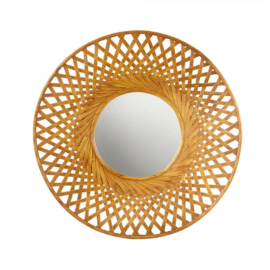 Coupon ❤️ Madison Park Reed Natural Round Bamboo Wall Decor Mirror 🧨 4 Coupon ❤️ Madison Park Reed Natural Round Bamboo Wall Decor Mirror 🧨 - Image 2
