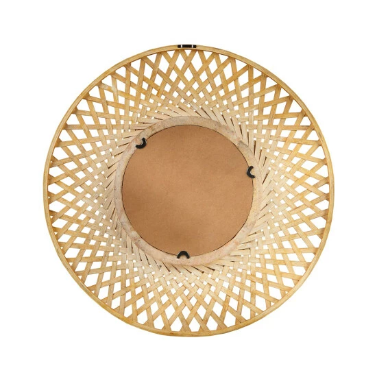 Coupon ❤️ Madison Park Reed Natural Round Bamboo Wall Decor Mirror 🧨 5 Coupon ❤️ Madison Park Reed Natural Round Bamboo Wall Decor Mirror 🧨 - Image 3