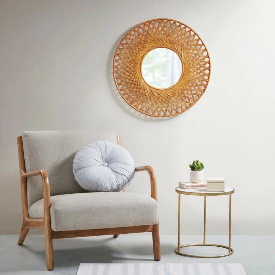 Coupon ❤️ Madison Park Reed Natural Round Bamboo Wall Decor Mirror 🧨 8 Coupon ❤️ Madison Park Reed Natural Round Bamboo Wall Decor Mirror 🧨 - Image 6